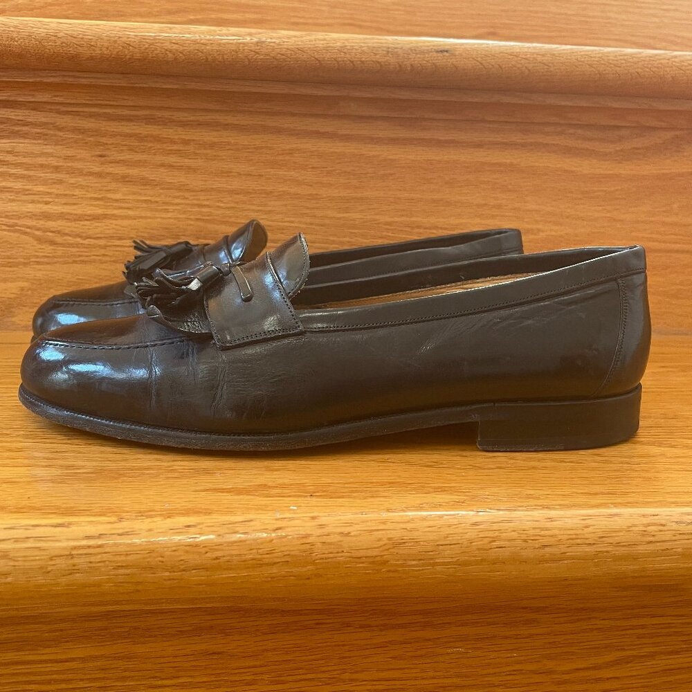 Mezlan Tassel Loafer Black Santander SZ 8 W Slip-on Dress Shoe